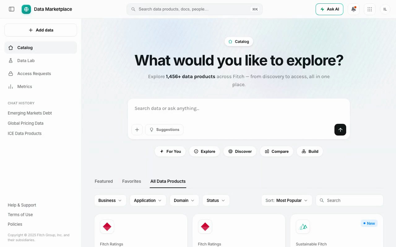 Data Marketplace Catalog
